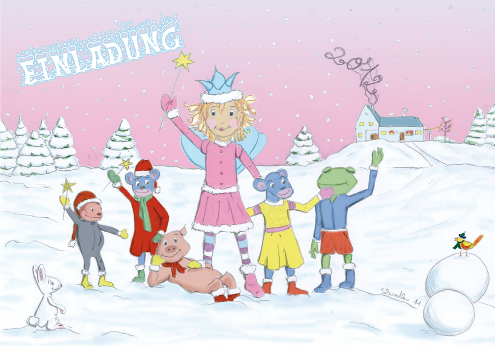 Illustration Einladung Kindergeburtstag