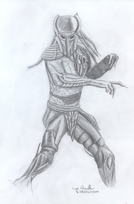 Predator Bewegung Bleistift