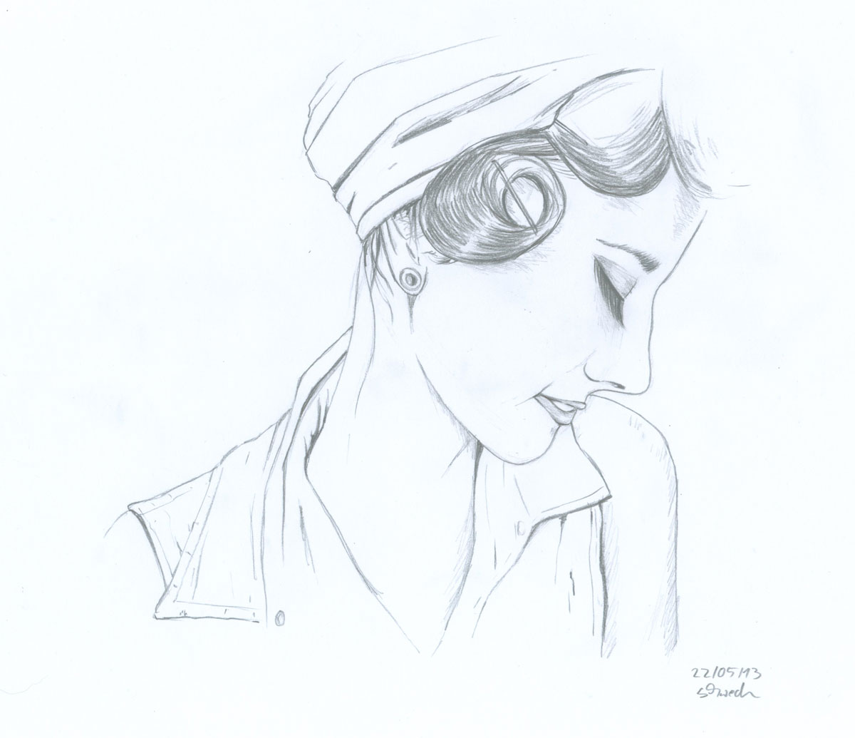 Illustration_Portrait_Frau_Rockabilly