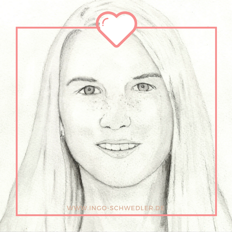 Portrait zeichnen malen lassen vom Foto mit Bleistift Gouache_03